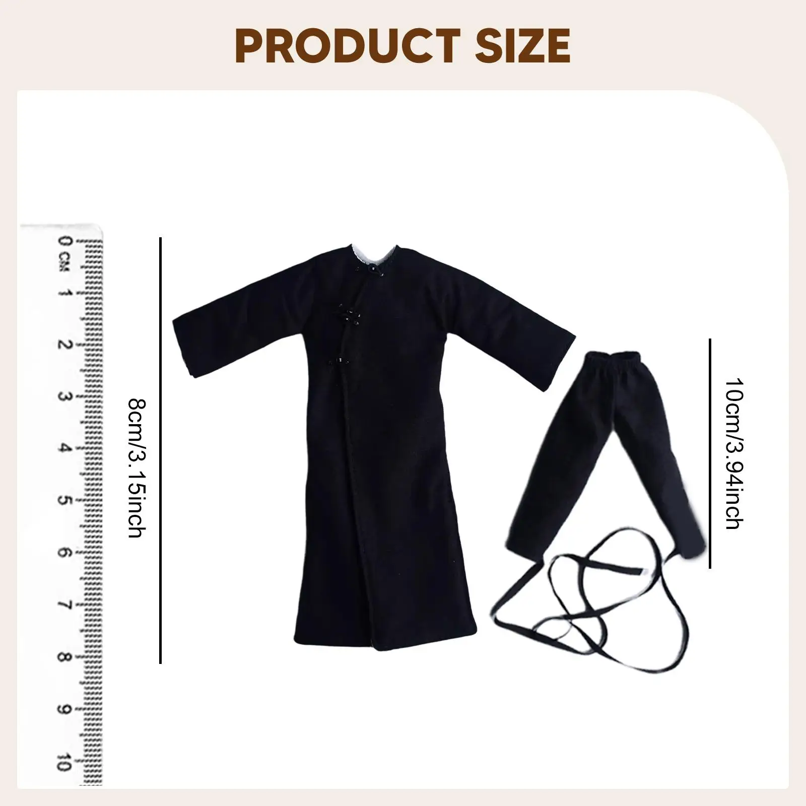 Abrigo de gabardina para figuras acción, ropa muñeco colección - imagen 5