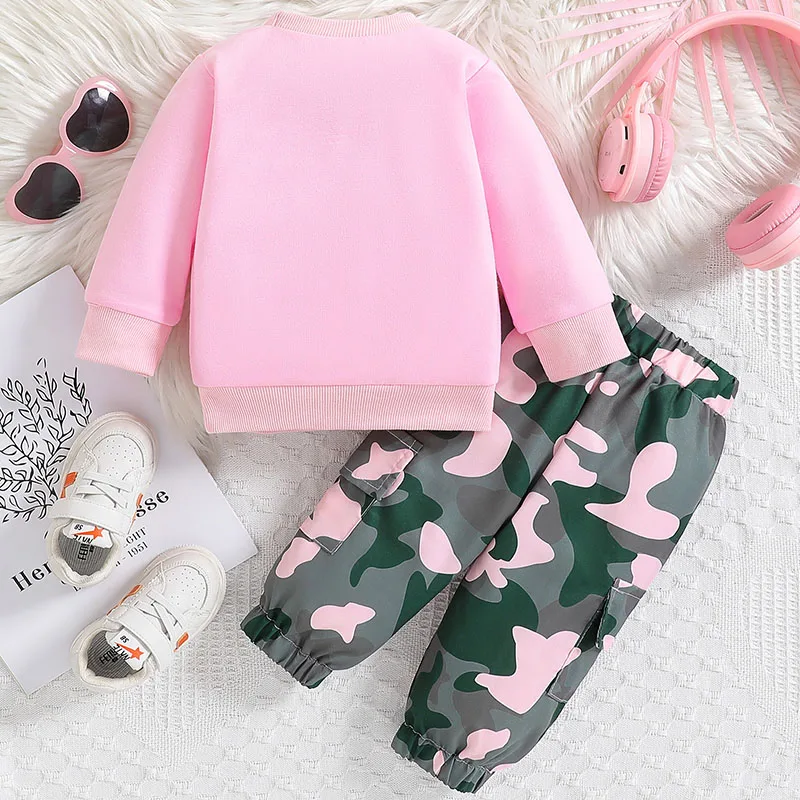 Conjunto infantil Top y pantalón con letras para verano - imagen 3