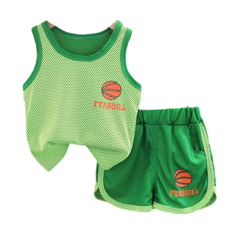 Conjunto de verano para bebé y niña: chaleco deportivo y shorts - imagen 2