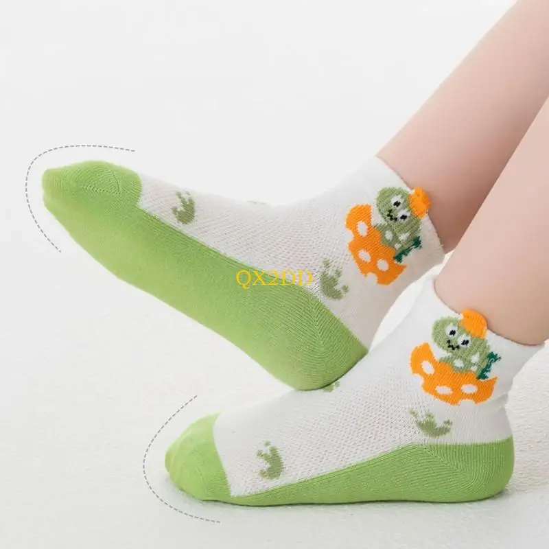 QX2D calcetines infantiles de malla con dibujos animados ligeros - imagen 4