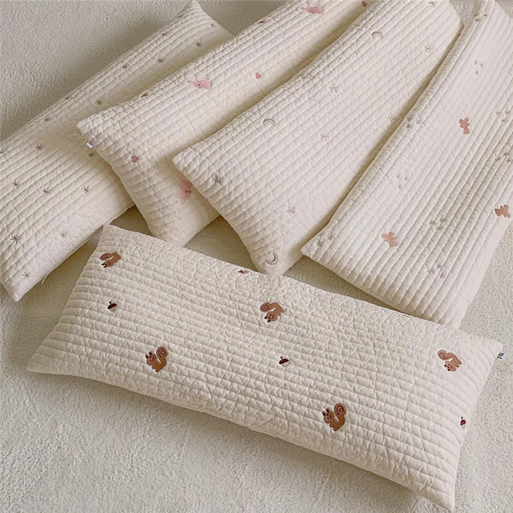 Almohada plana para bebé recién nacido de algodón acolchado suave - imagen 4