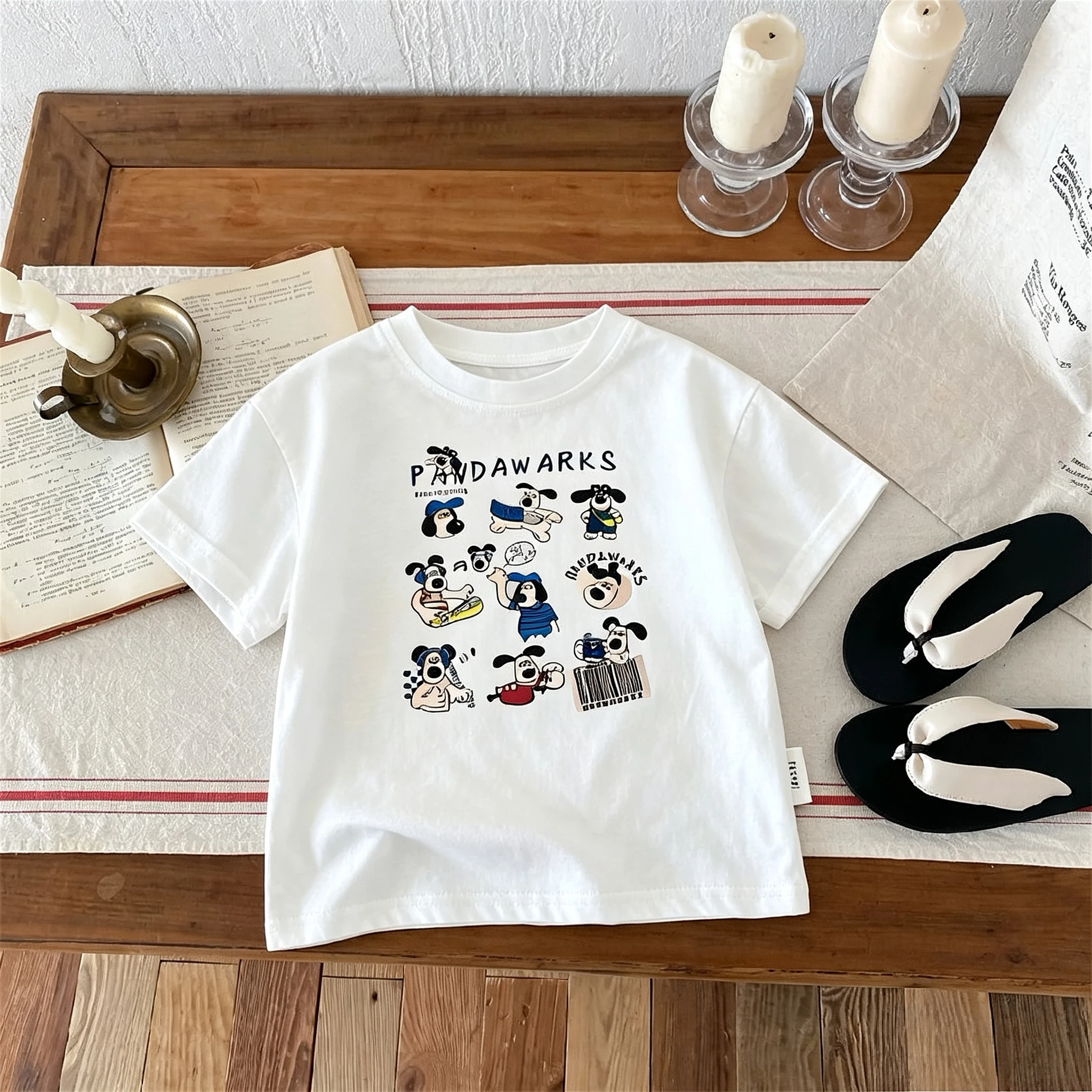 Camisetas manga corta holgadas para niños y niñas de diario - imagen 3