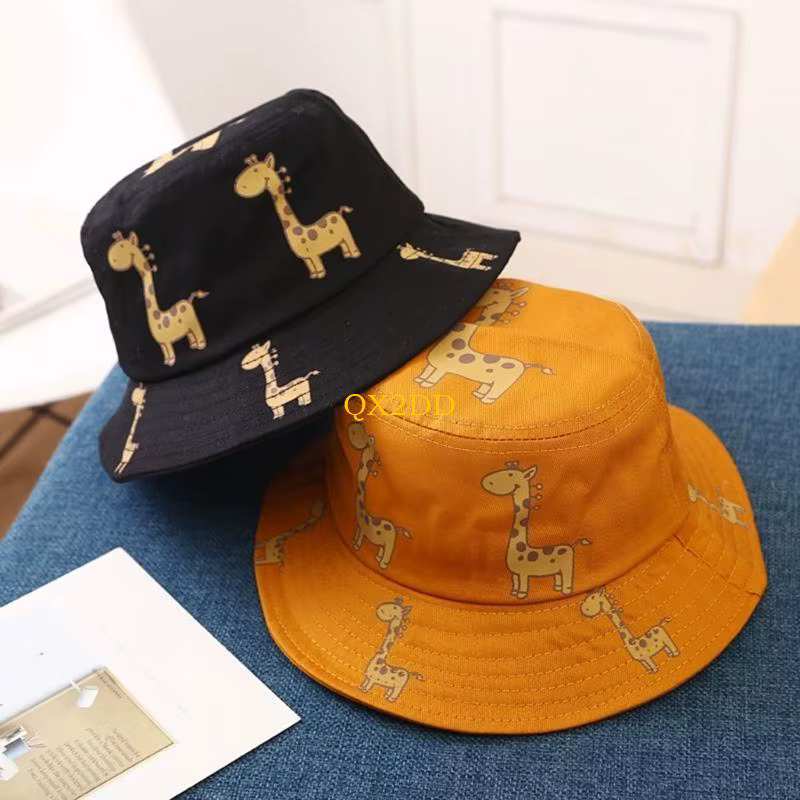 QX2D Baby gorra de cubo de verano con jirafa y gatito - imagen 3
