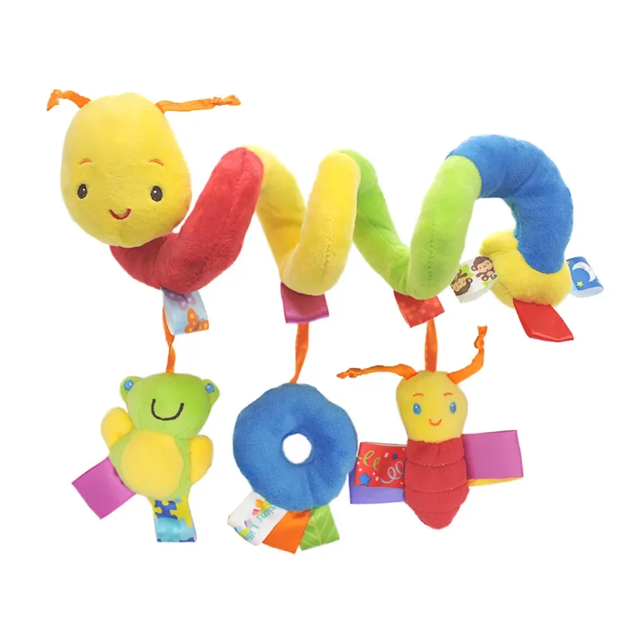 Sonajero de peluche infantil con reloj educativo y animales - imagen 2