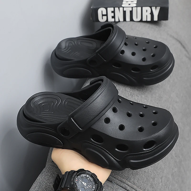 Sandalias de hombre punta cerrada antideslizante suela gruesa - imagen 3