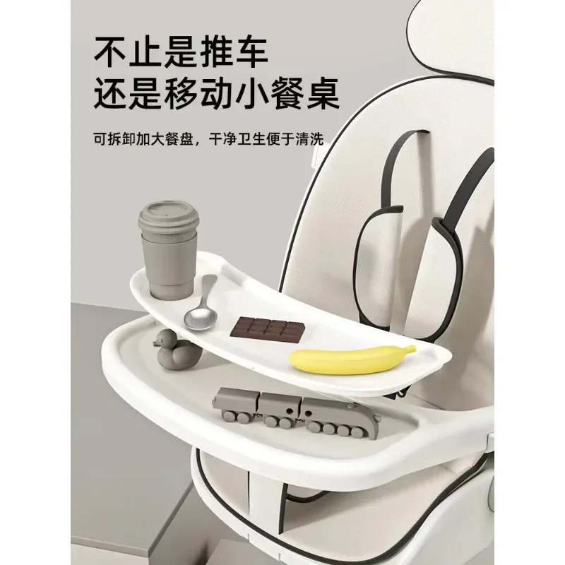 Andador reclinable y plegable para bebé con vista alta - imagen 4