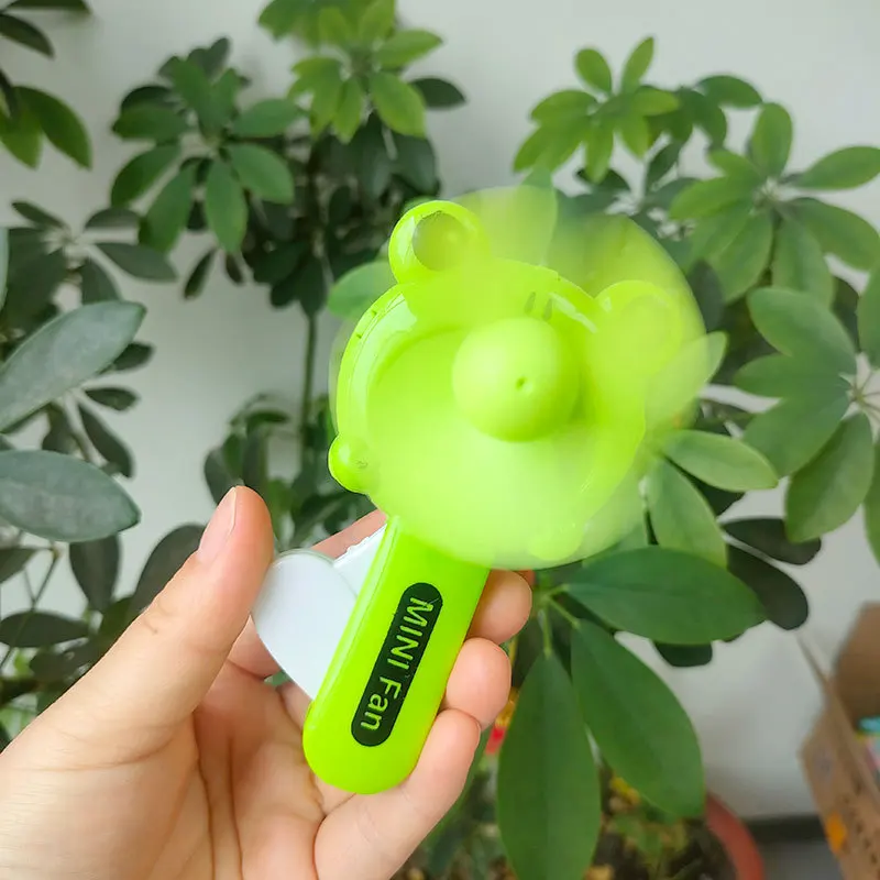 Mini abanico de mano veraniego plegable con dibujos - imagen 3