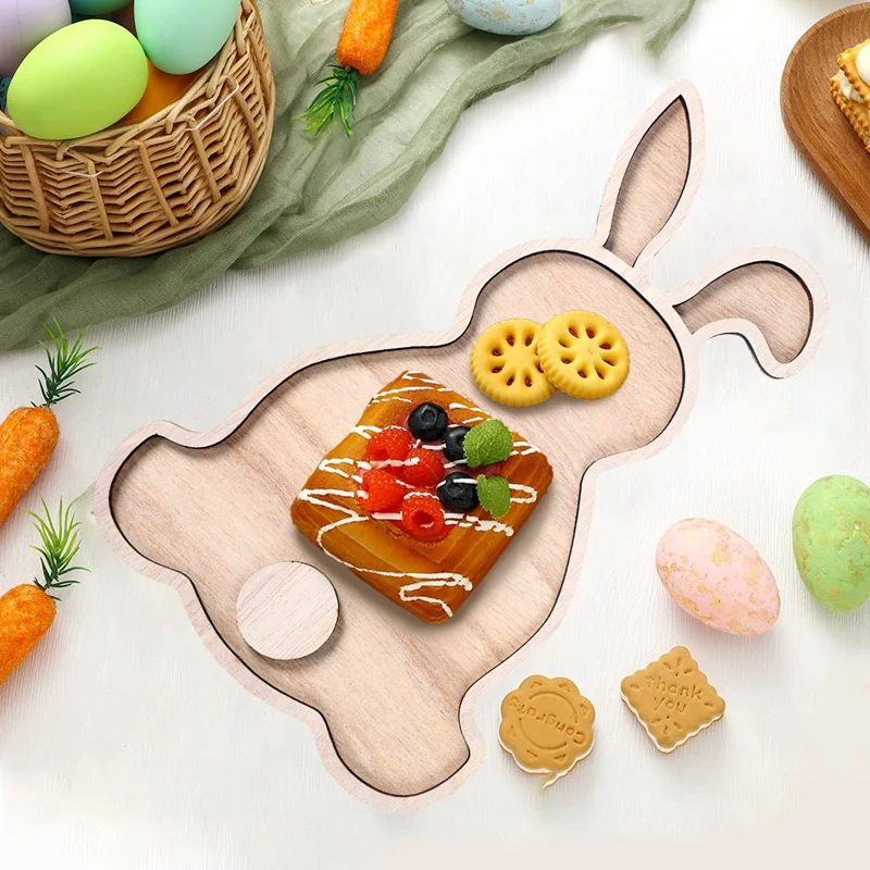 Detalle decorativo de Pascua en la bandeja