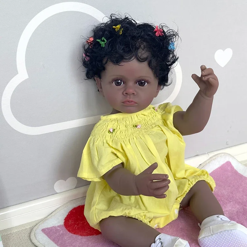 Muñeca reborn de vinilo Tutti NPK, piel 3D realista