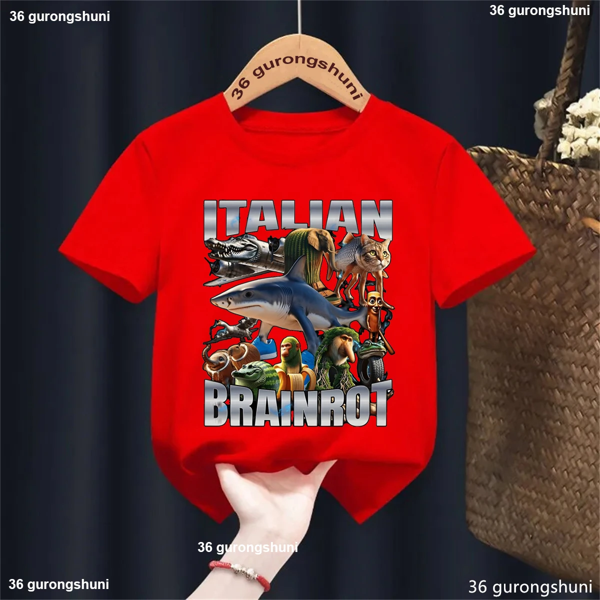 Camiseta infantil de estampado tipo meme con personaje italiano - imagen 3