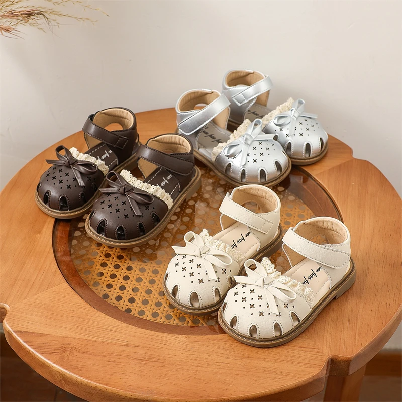 Sandalias antideslizantes de suela blanda para bebés y niñas - imagen 3