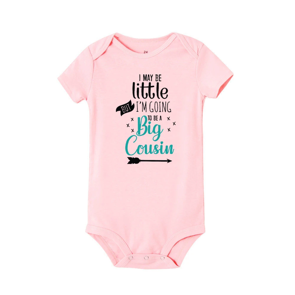 Mono de bebé revelación 'Big Cousin' – estampado tierno para primerizo - imagen 5