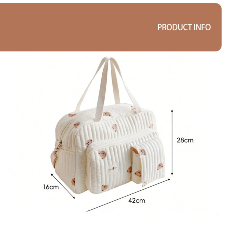 Bolso de mamá floral de frente