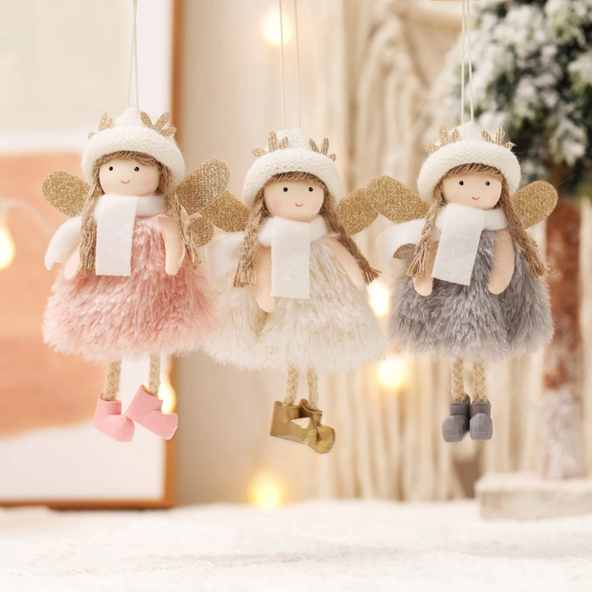 Colgantes de ángel navideño para árbol - Decoración para casa - imagen 2