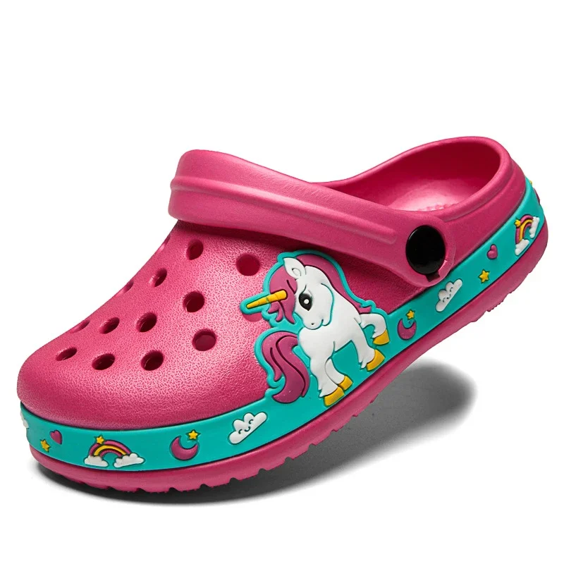 Sandalias infantiles con dinosaurios y unicornios antideslizantes - imagen 5