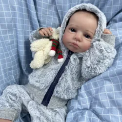 LouLou Awake muñeca reborn bebé lavable de silicona vinilo completo