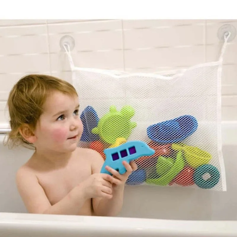 Bolsa malla con ventosas para juguetes de baño bebé - imagen 3
