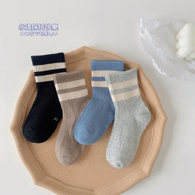 Calcetines rayas algodón niños – Primavera otoño - imagen 3
