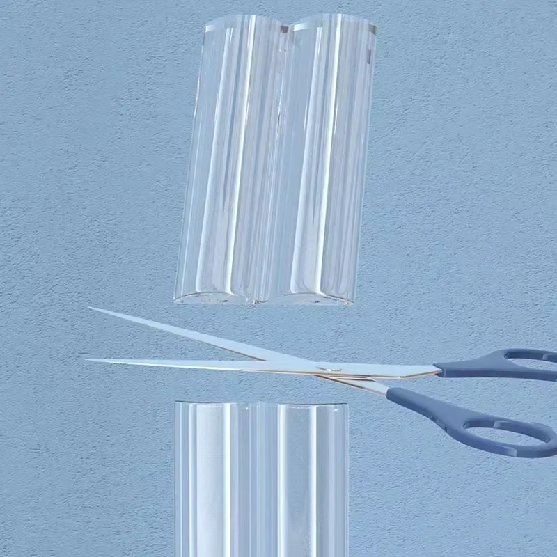 Protectores de esquinas en L transparentes de PVC – tira adhesiva - imagen 2