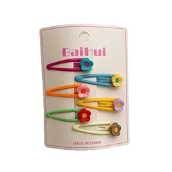 Pinzas para el pelo infantiles en forma de gota caramelo