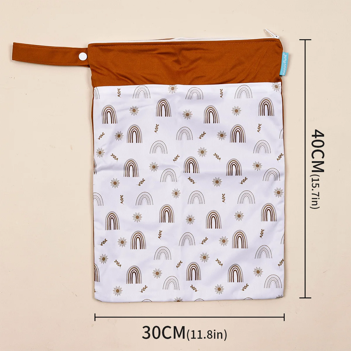 HappyFlute Bolsa Pañales Impermeable para Cochecito – Secos y Húmedos - imagen 4