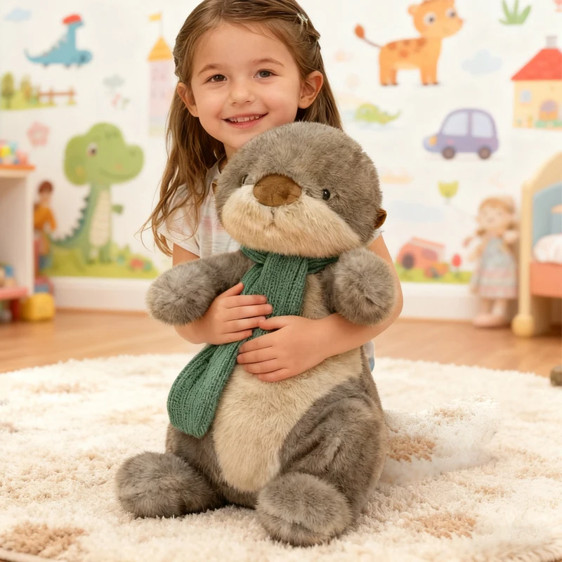 Otter Peluche de nutria marina suave y esponjoso para abrazos - imagen 4