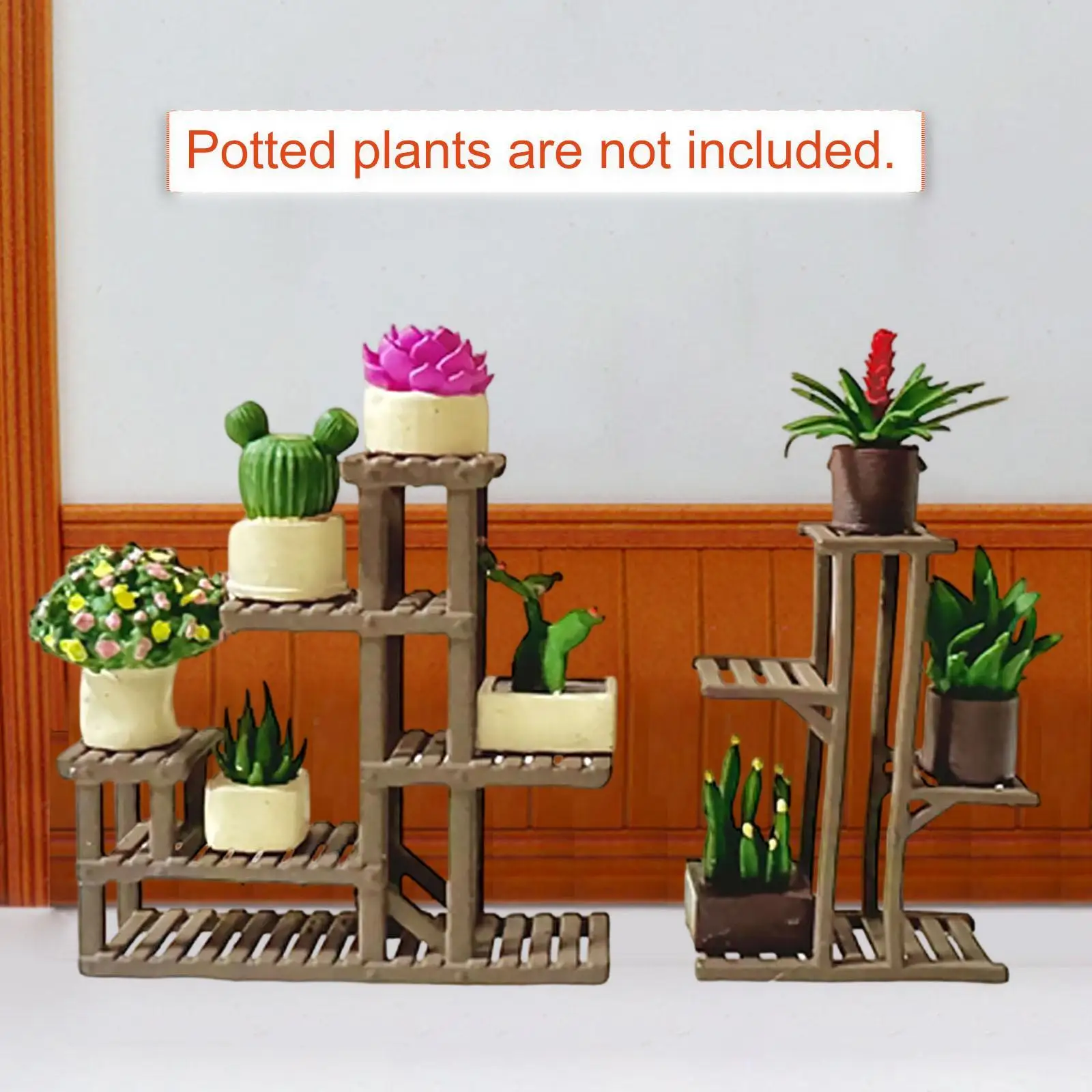 Soporte de plantas para casa de muñecas: micropaisaje decorativo - imagen 4