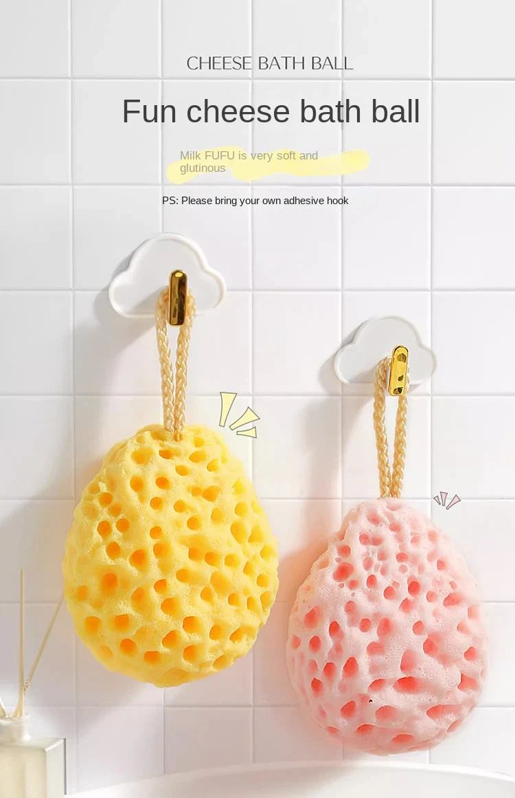 Bola de esponja de malla suave para bebé en tonos pastel