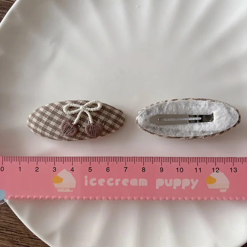 Pinzas para el pelo con lazo y flor antideslizantes para niñas - imagen 2