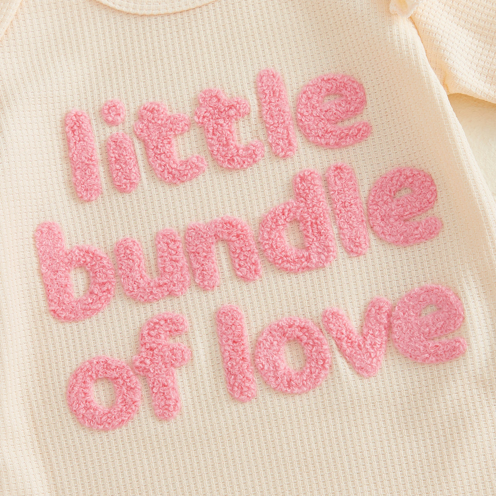 Conjunto de verano para niña con mono y letras bordadas - imagen 5