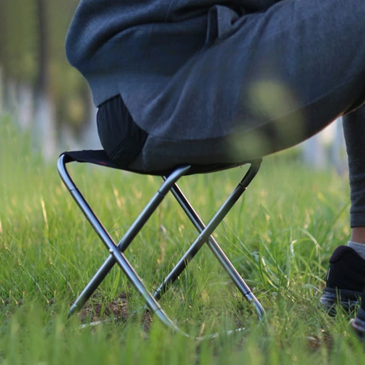 Silla plegable de aluminio para exteriores, taburete camping portátil - imagen 2