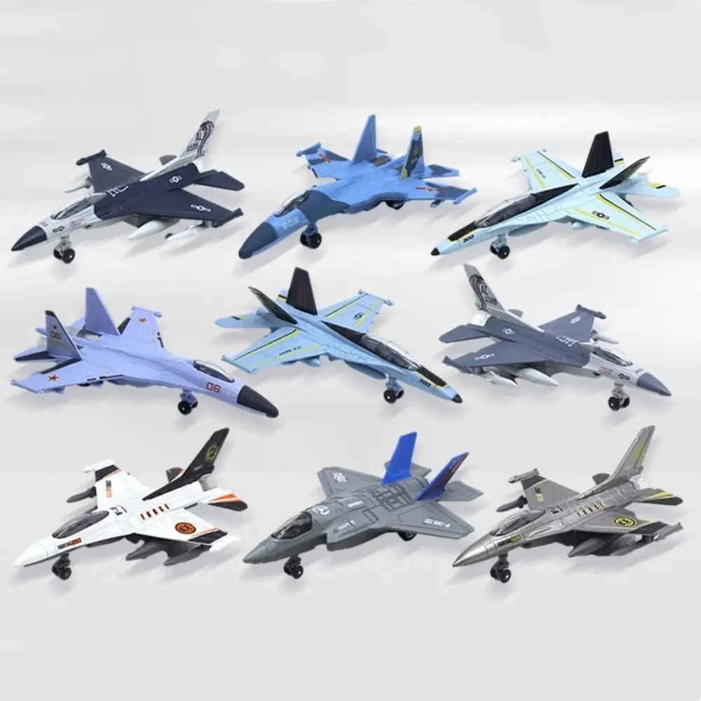 Avión de metal con luz y sonido – Réplica F16 de colección para niños - imagen 4