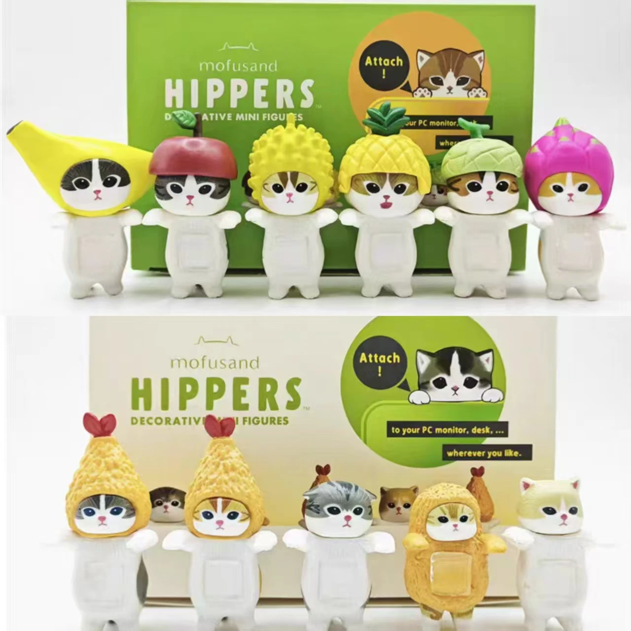 Figura Gacha gato caminando con temática de dulces