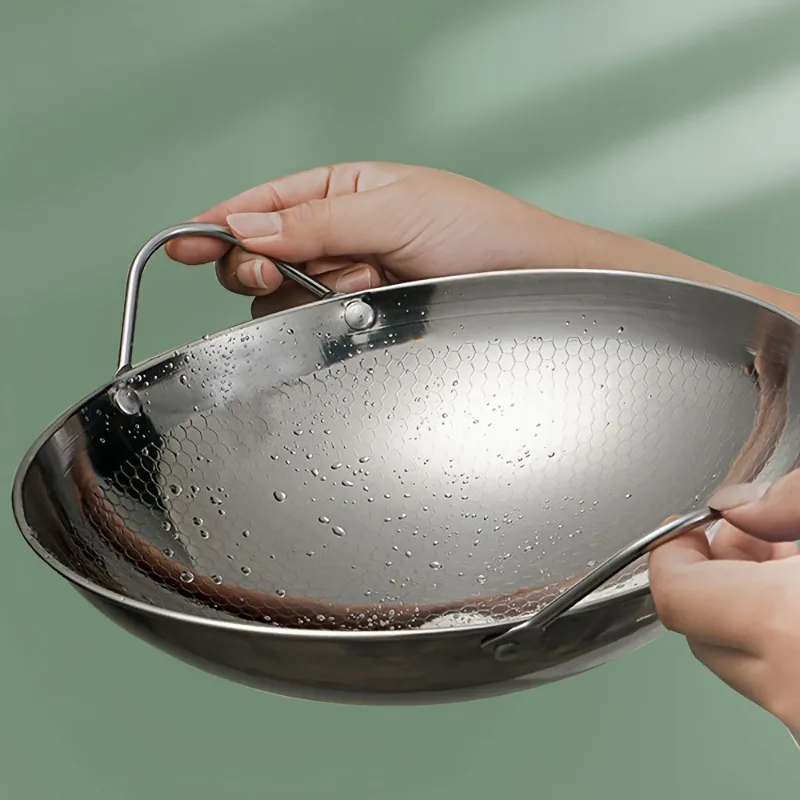 Sartén antiadherente de acero inoxidable 29 cm con mango ergonómico - imagen 4