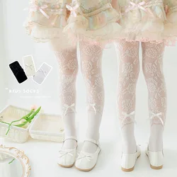 Lolita pantimedias de encaje transparente niña con cerezas