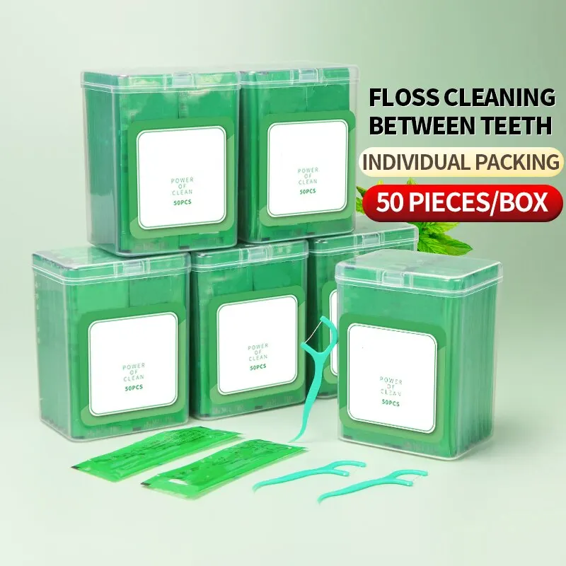 Palillos de dientes infantiles con menta