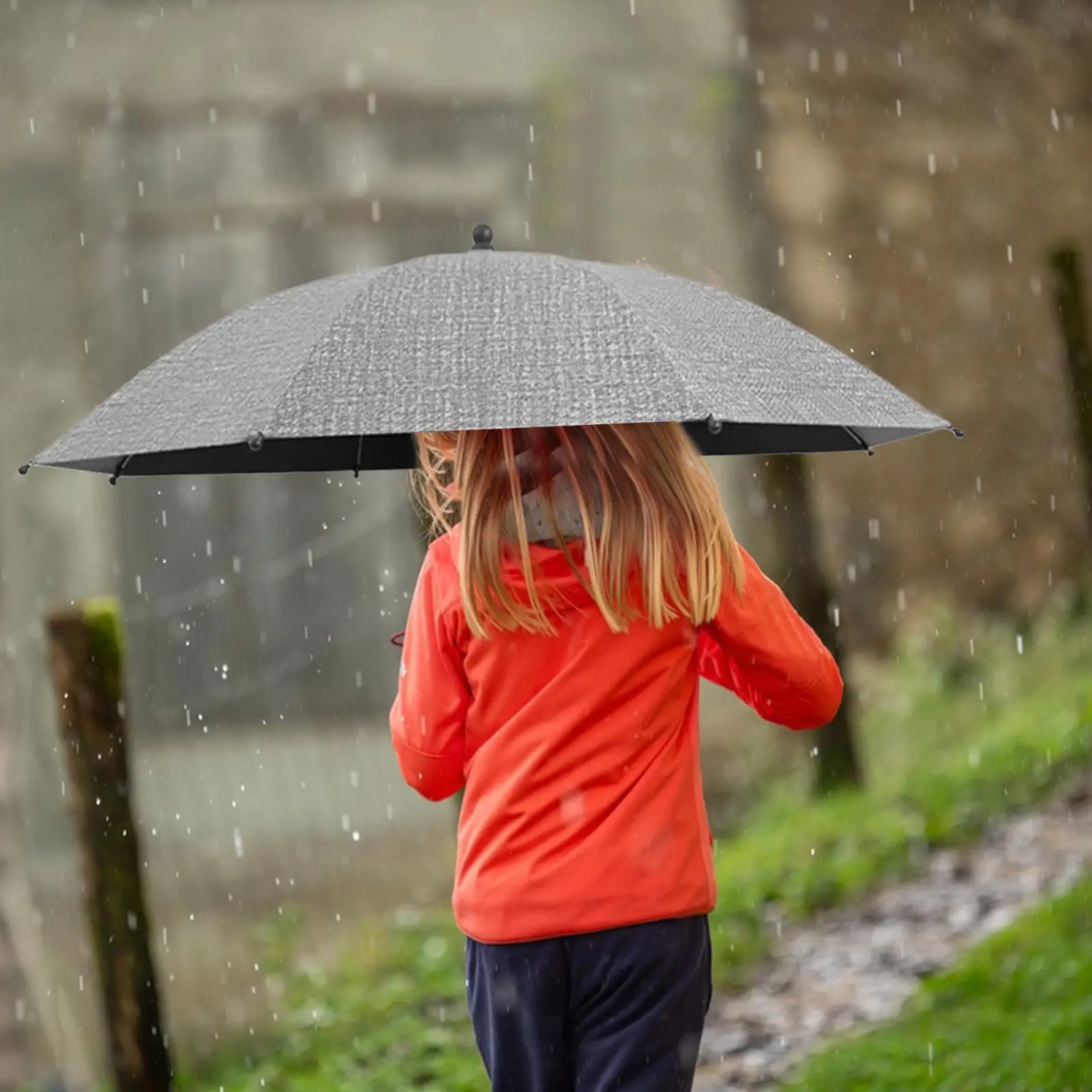 Paraguas con clip para cochecito – Protector lluvia bebé - imagen 5