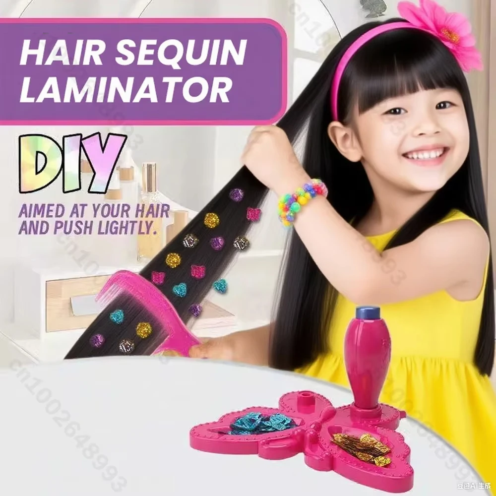 Kits de gemas para pelo niña: diamantes brillantes reutilizables - imagen 2