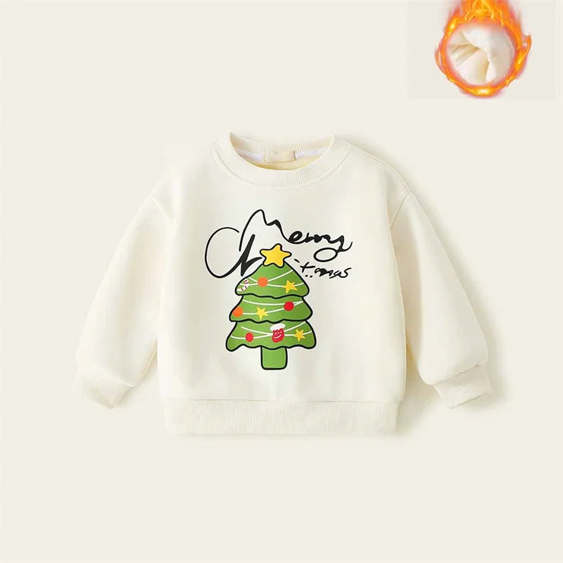 Sudadera infantil de terciopelo gruesa acolchada de invierno - imagen 4