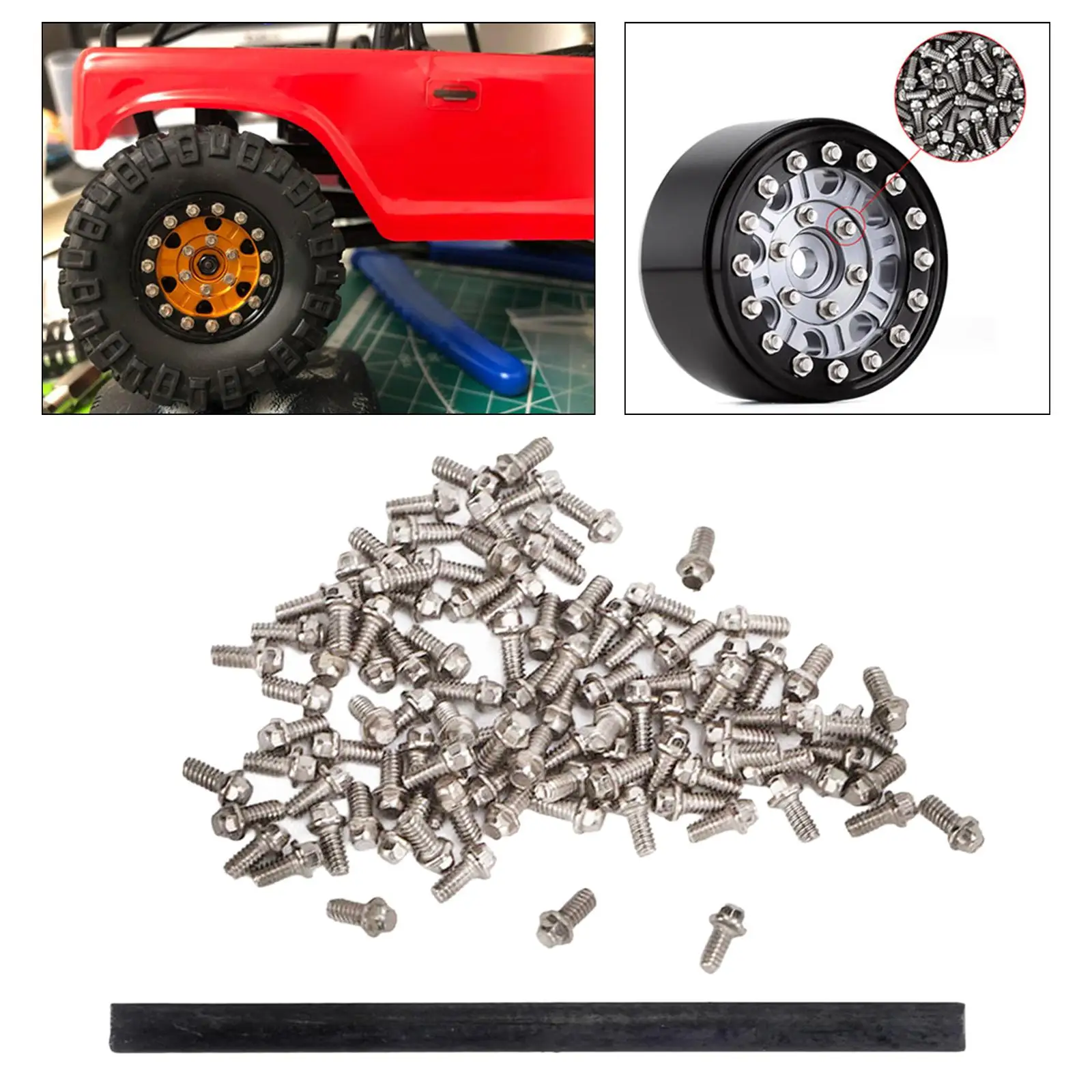 Axial SCX24 recambio tornillos CNC hexagonales de metal