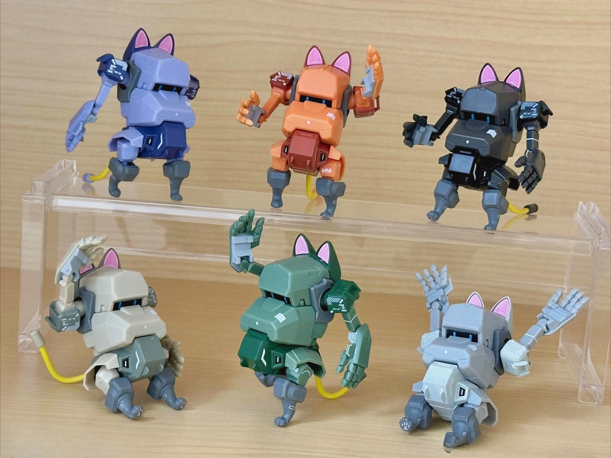 Figura transformable robot de gato para montar, juguete cápsula - imagen 5