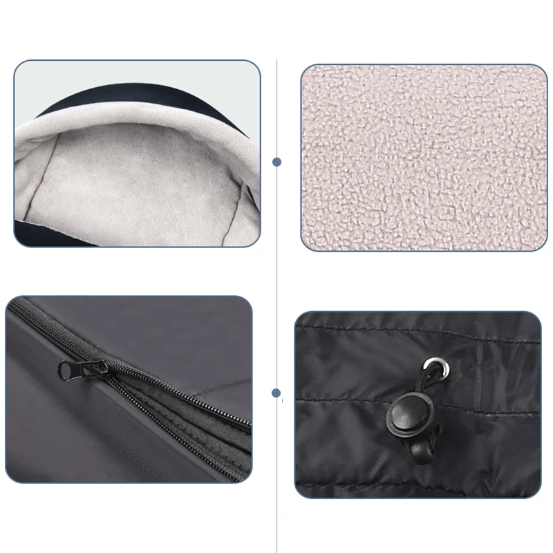 Saco pies cochecito universal – Algodón impermeable y cálido - imagen 4