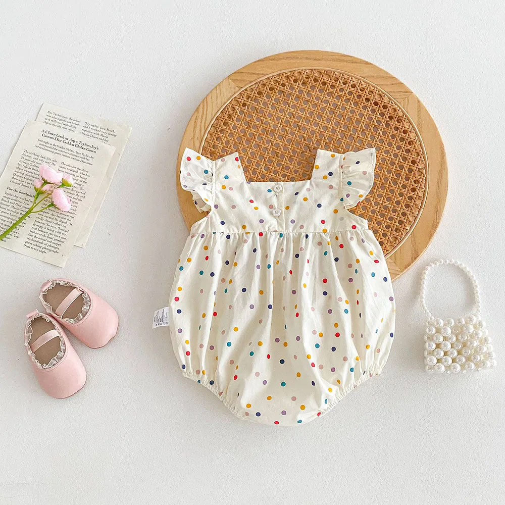 MILANCEL Body bordado floral para bebé niña – Verano - imagen 4