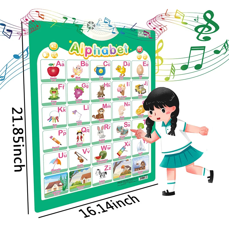 Tabla interactiva de pared póster parlante inglés – Juguete educativo - imagen 2