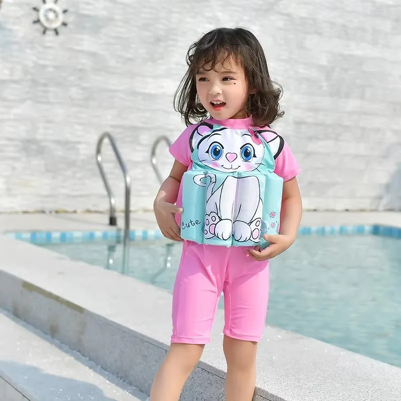 Traje de baño con flotabilidad de una pieza para niña - imagen 5