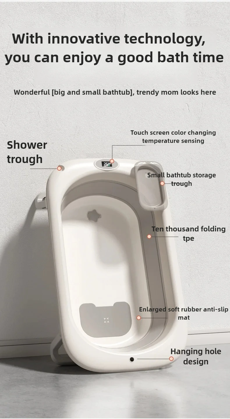 Zona de baño preparada para mayor comodidad del bebé