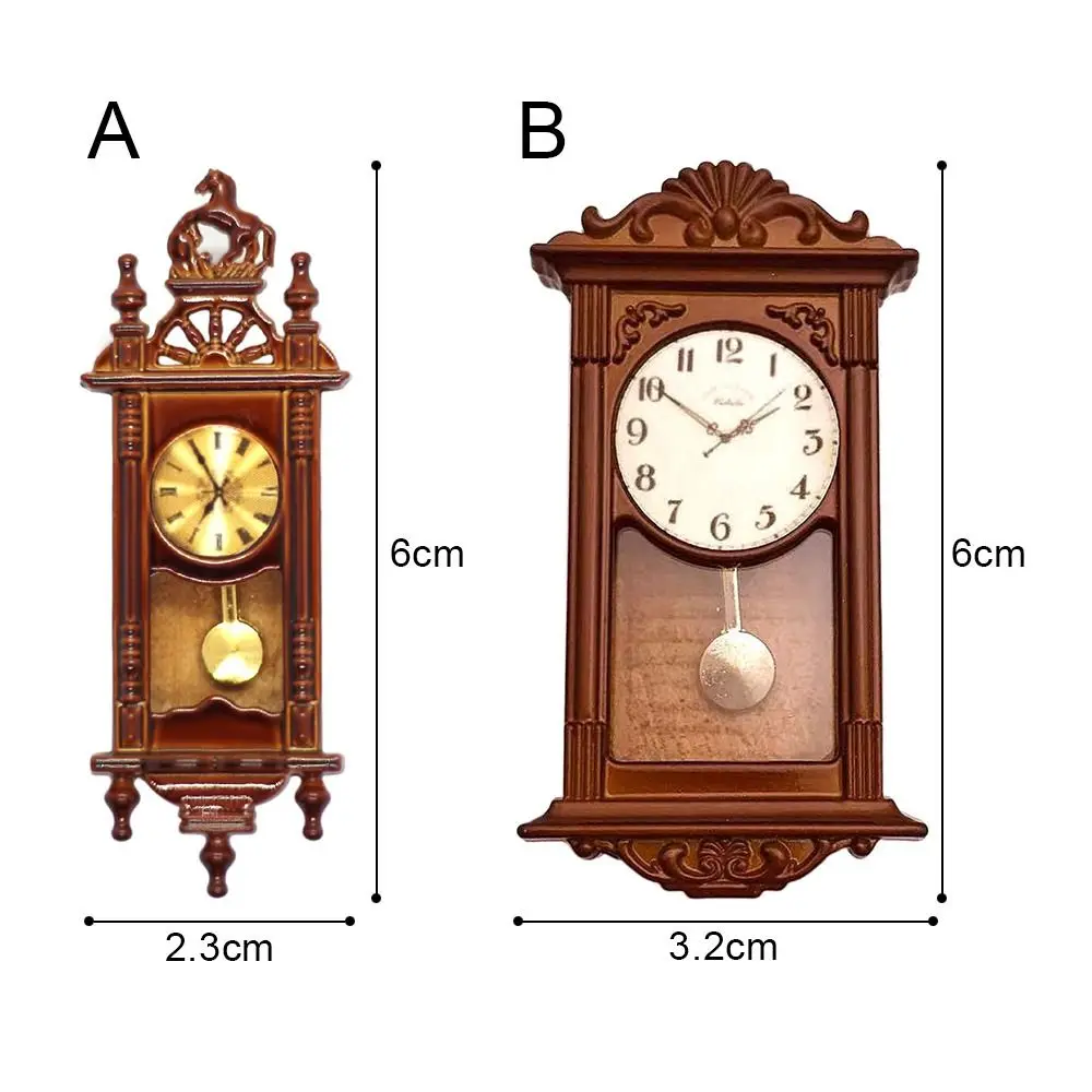 Reloj de pared mini decorativo para casita muñecas - imagen 5