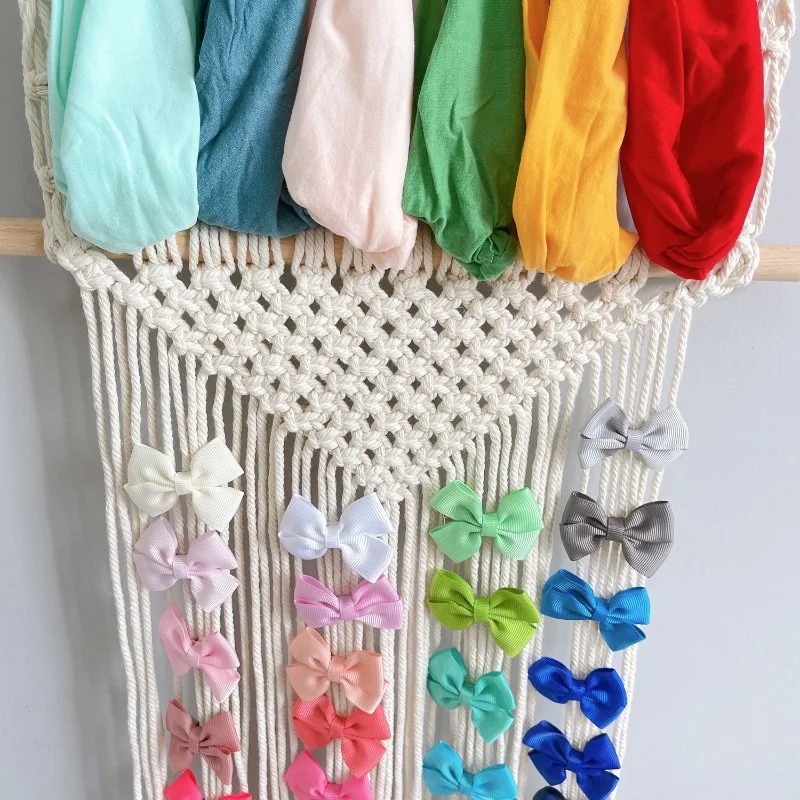 Organizador de horquillas colgante de pared para niñas, con ganchos - imagen 4