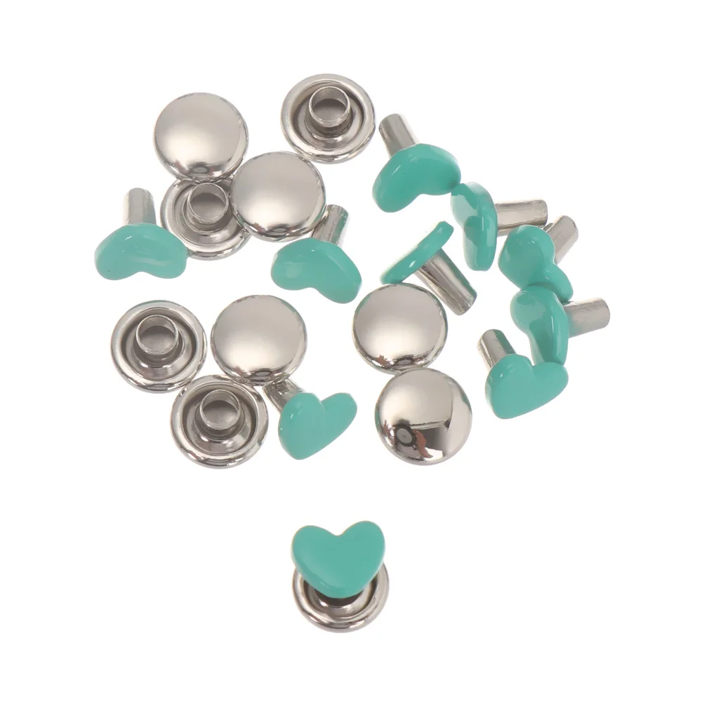 Hebillas decorativas de corazón para costura – Botones de metal para muñecas - imagen 2