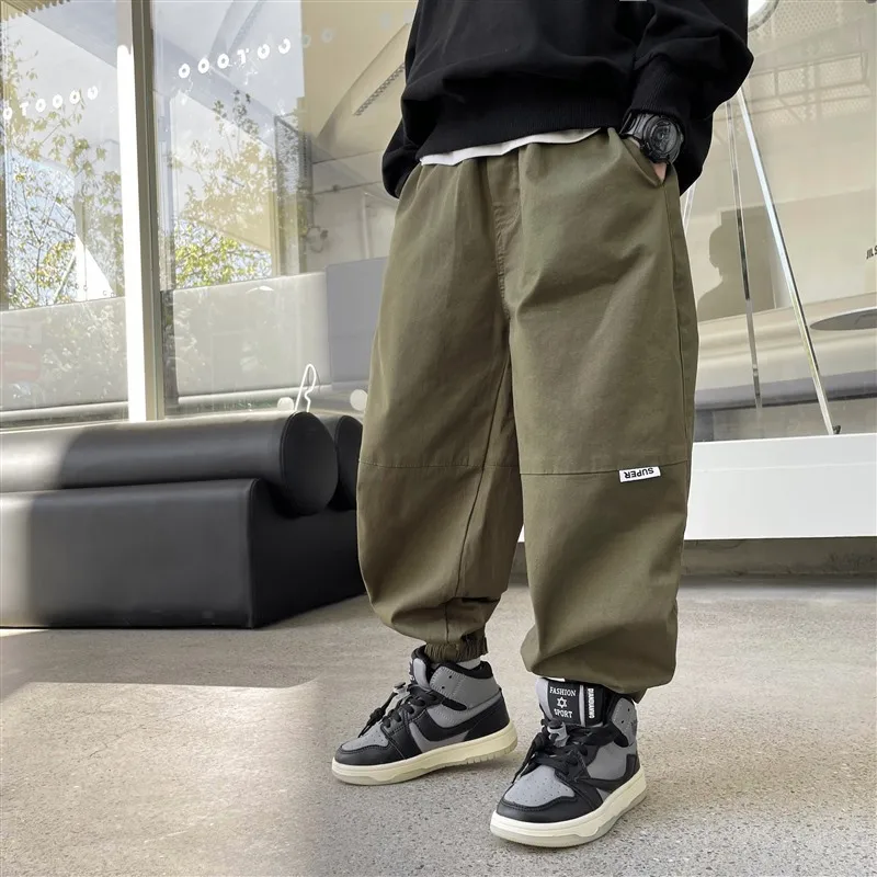 Pantalones cargo resistentes al viento para niño con bolsillos - imagen 5